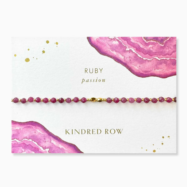 Kindred Row - Ruby Bracelet