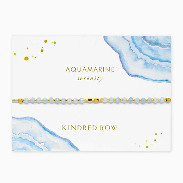 Kindred Row - Aquamarine Bracelet