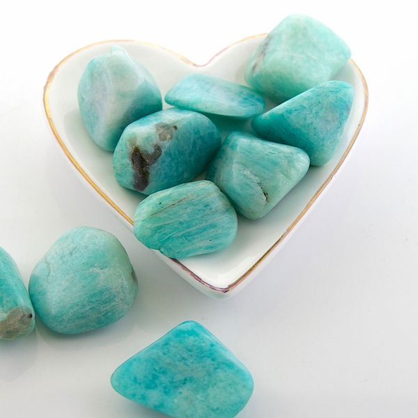 Tumbled Gemstones - Amazonite (Vivid Blue)