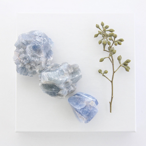Raw Blue Calcite Crystal - Medium