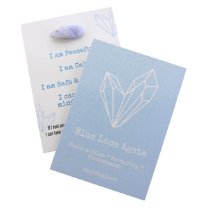 Blue Lace Agate Affirmation Card