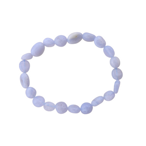 Stretch Bracelet - Blue Lace Agate