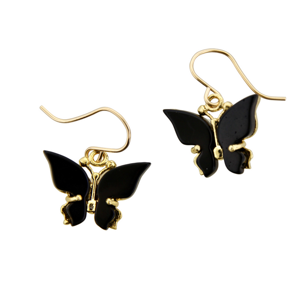 Butterfly Earrings - Black