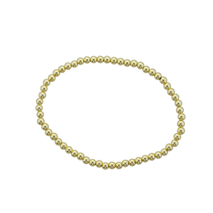 Stretch Bracelet - Hematite with Gold Plating