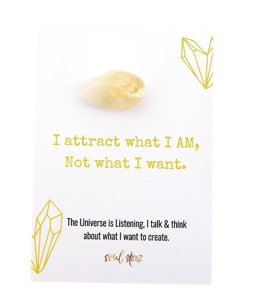 Magic Manifesting Card * Includes Genuine Citrine Stone