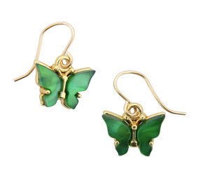 Butterfly Earrings - Green