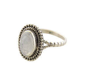 Various Rectangle Gemstone & Silver Rings