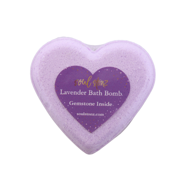 Gemstone bath bomb amethyst & lavender