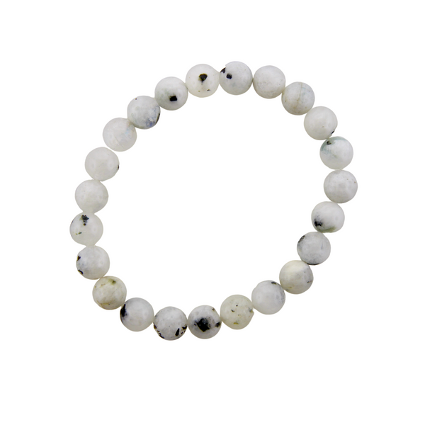 Stretch Bracelet - Rainbow Moonstone