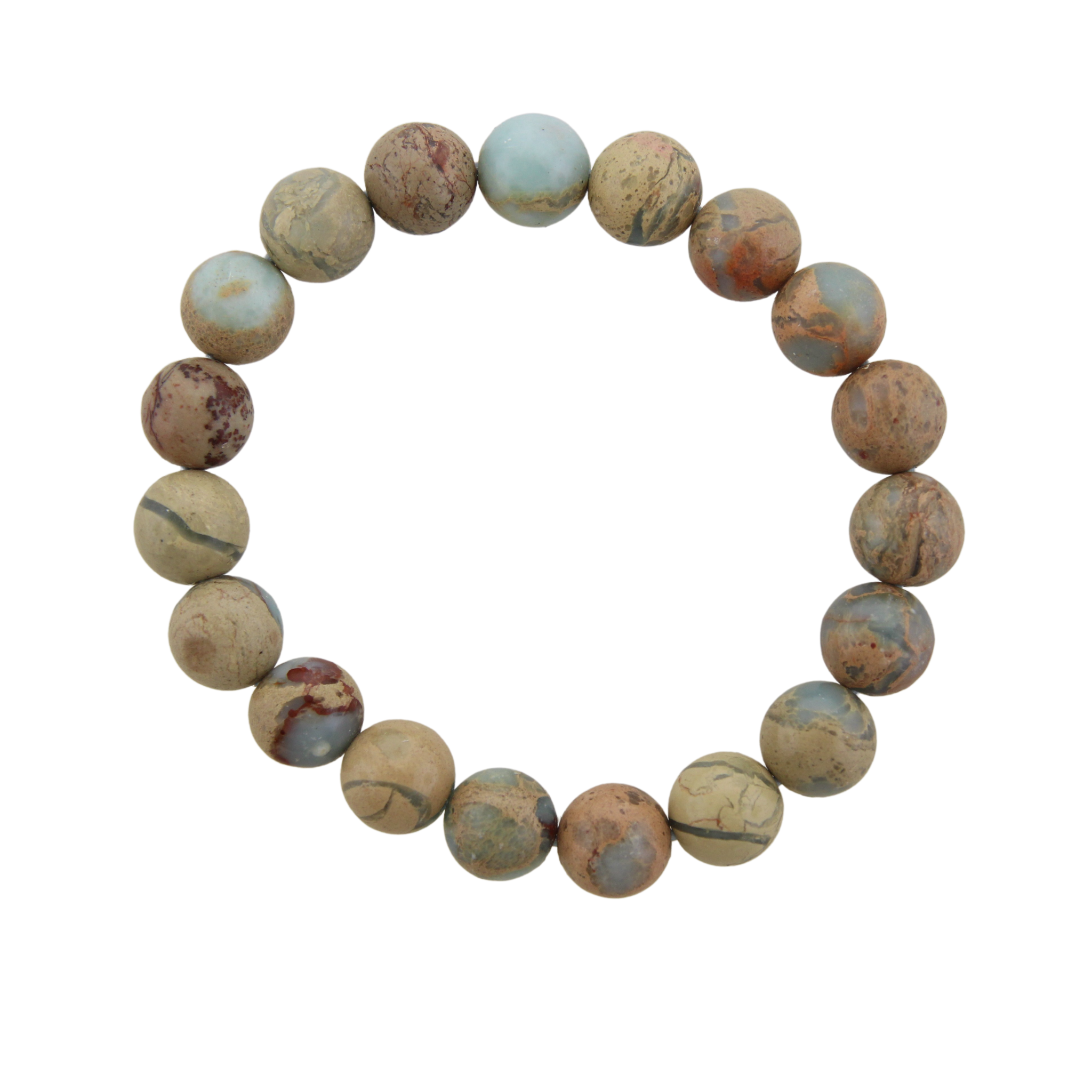 Stretch Bracelet - Ocean Jasper 10mm