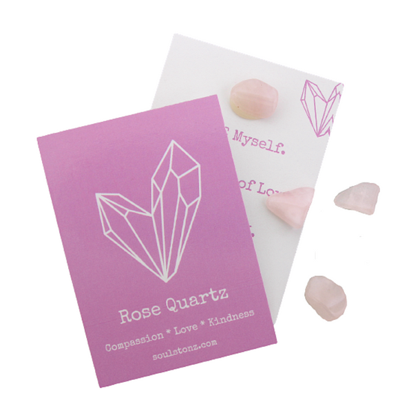 Rose Quartz Affirmation Card