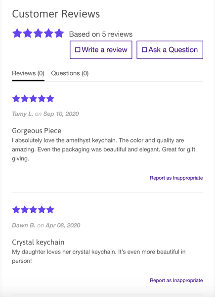 Crystal Key Chain - Sodalite