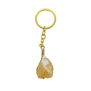 Crystal Key Chain - Yellow Calcite