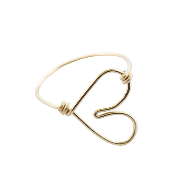 Wire Heart Rings -14K Gold-filled