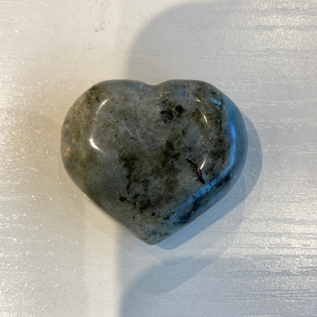 Heart Palm Stones - Labradorite