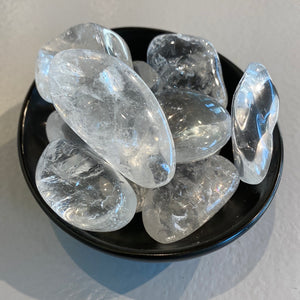 Crystal Quartz Tumbled Stone - M-Lg