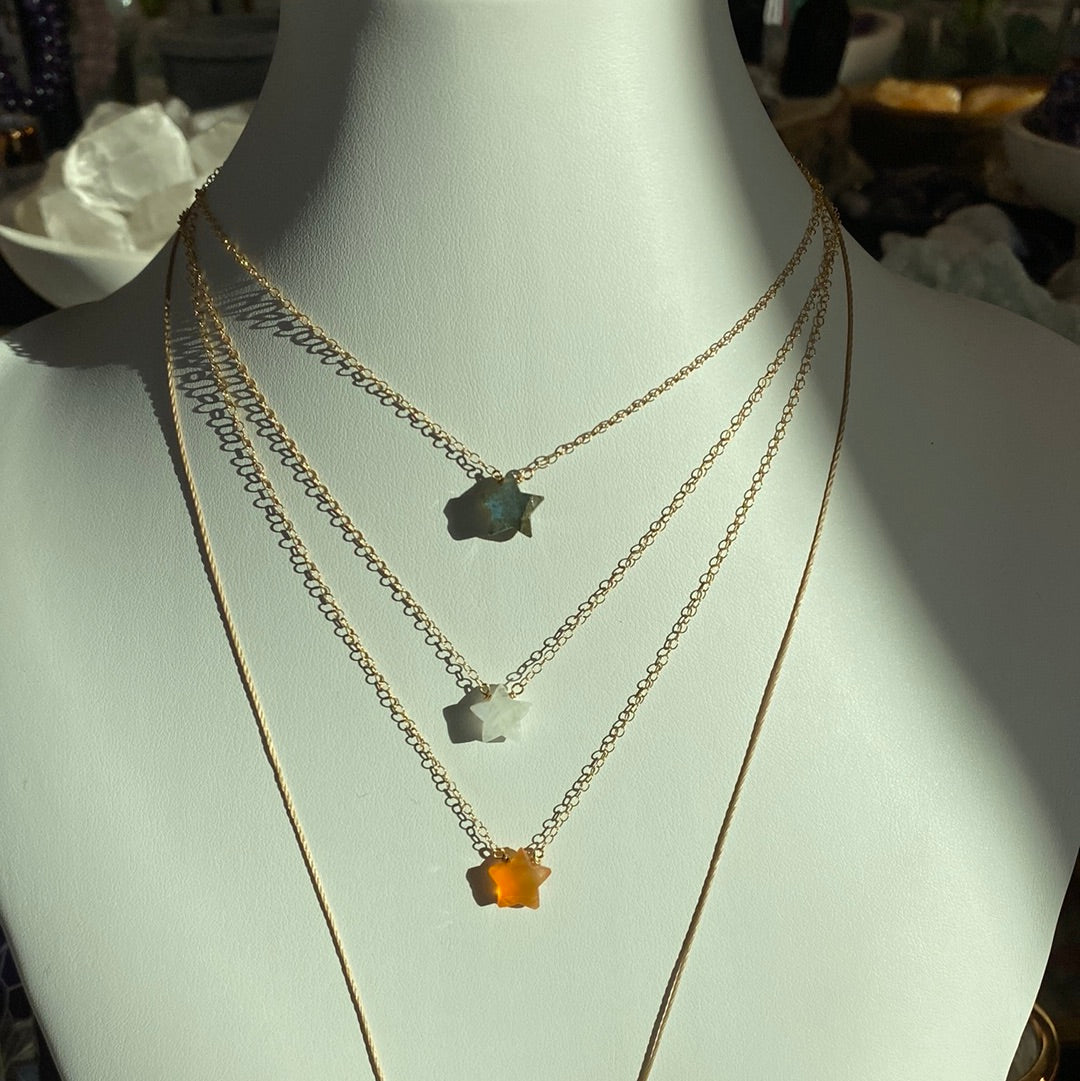 Gemstone Star Necklaces