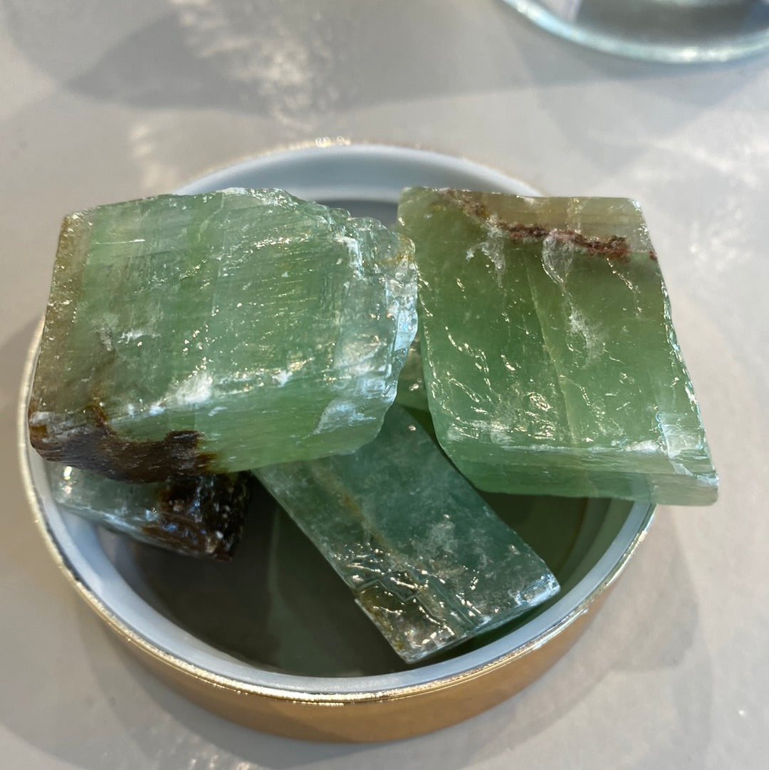 Green Calcite - Smooth Rectangular