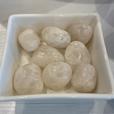 Tumbled  Snow Quartz