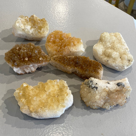 Citrine Druzy Clusters - ML