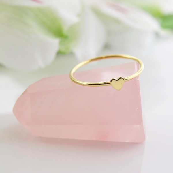 Tiny Heart Ring - 14K Gold Filled